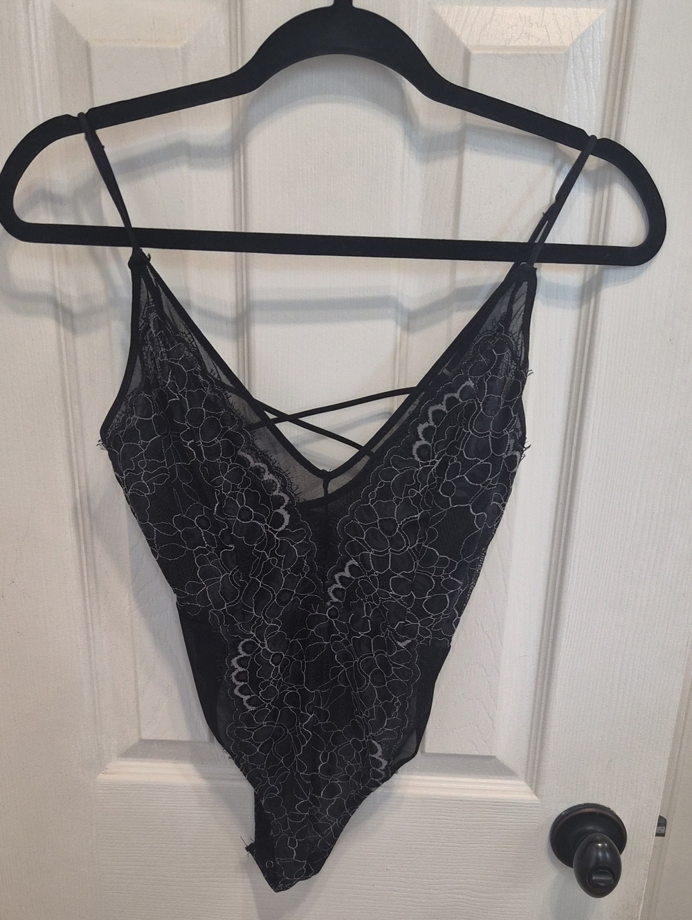Dynamite Black Lace Bodysuit